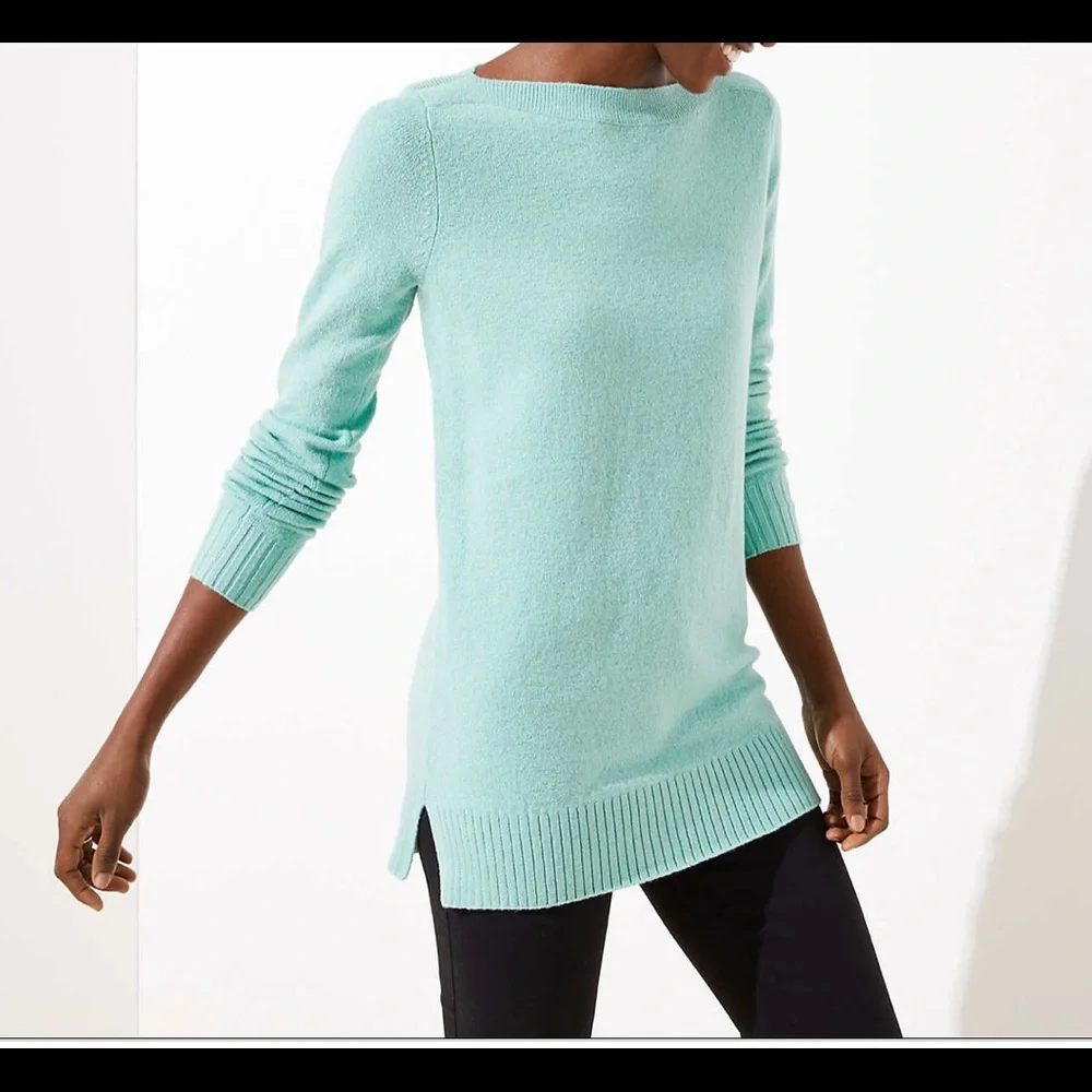 Ann Taylor LOFT Boatneck Tunic Sweater Size S - Picture 1 of 7